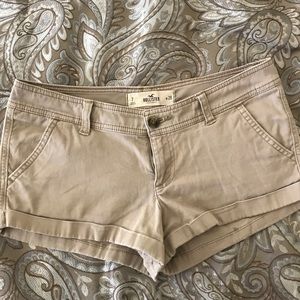 Khaki shorts from Hollister